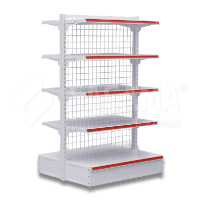 Góndola metálica con mallas en Lima, Perú