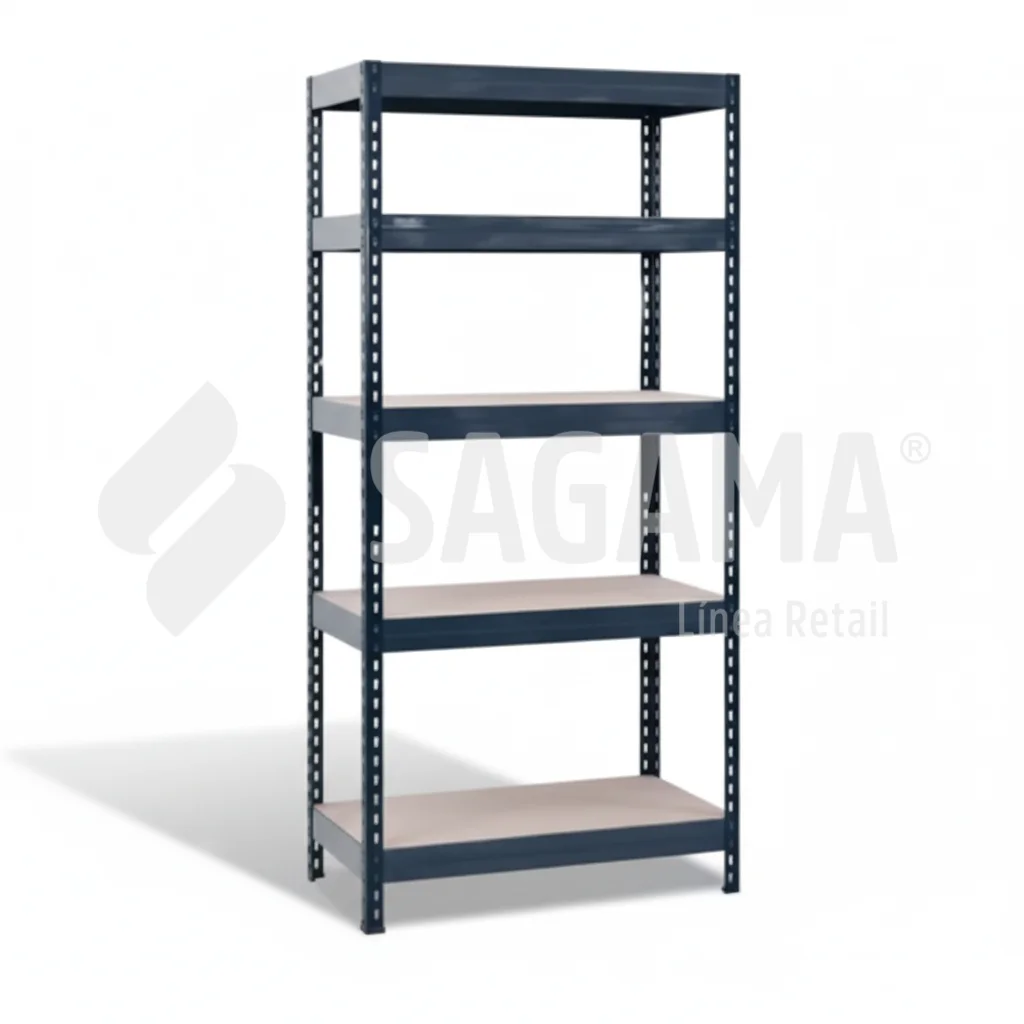 Anaqueles met&aacute;licos para tienda de abarrotes