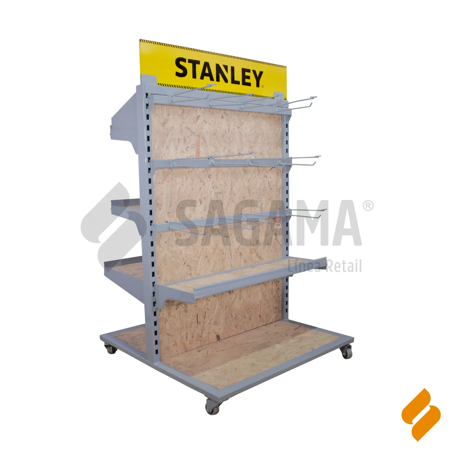 G&oacute;ndola personalizada central para ferreter&iacute;a